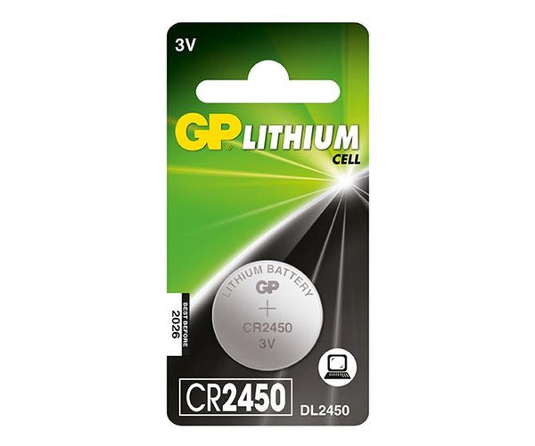 Дисковые литиевые батарейки GP (CR2450), 1 шт.