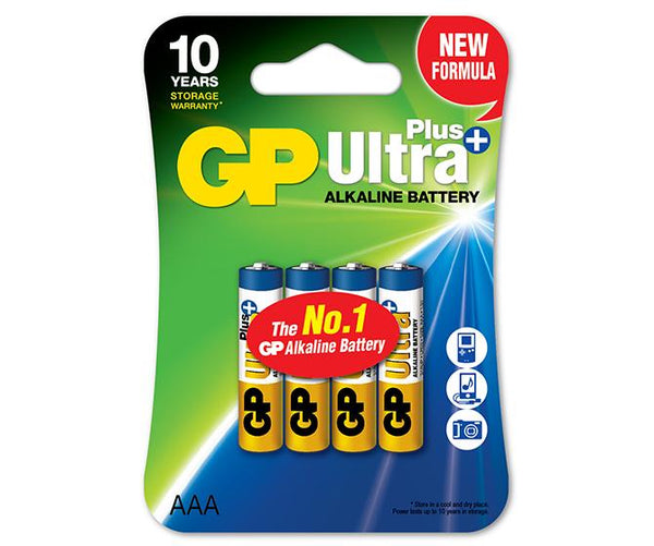 Батарейки алкалиновые GP Ultra Plus AAA 4 шт. (LR03)